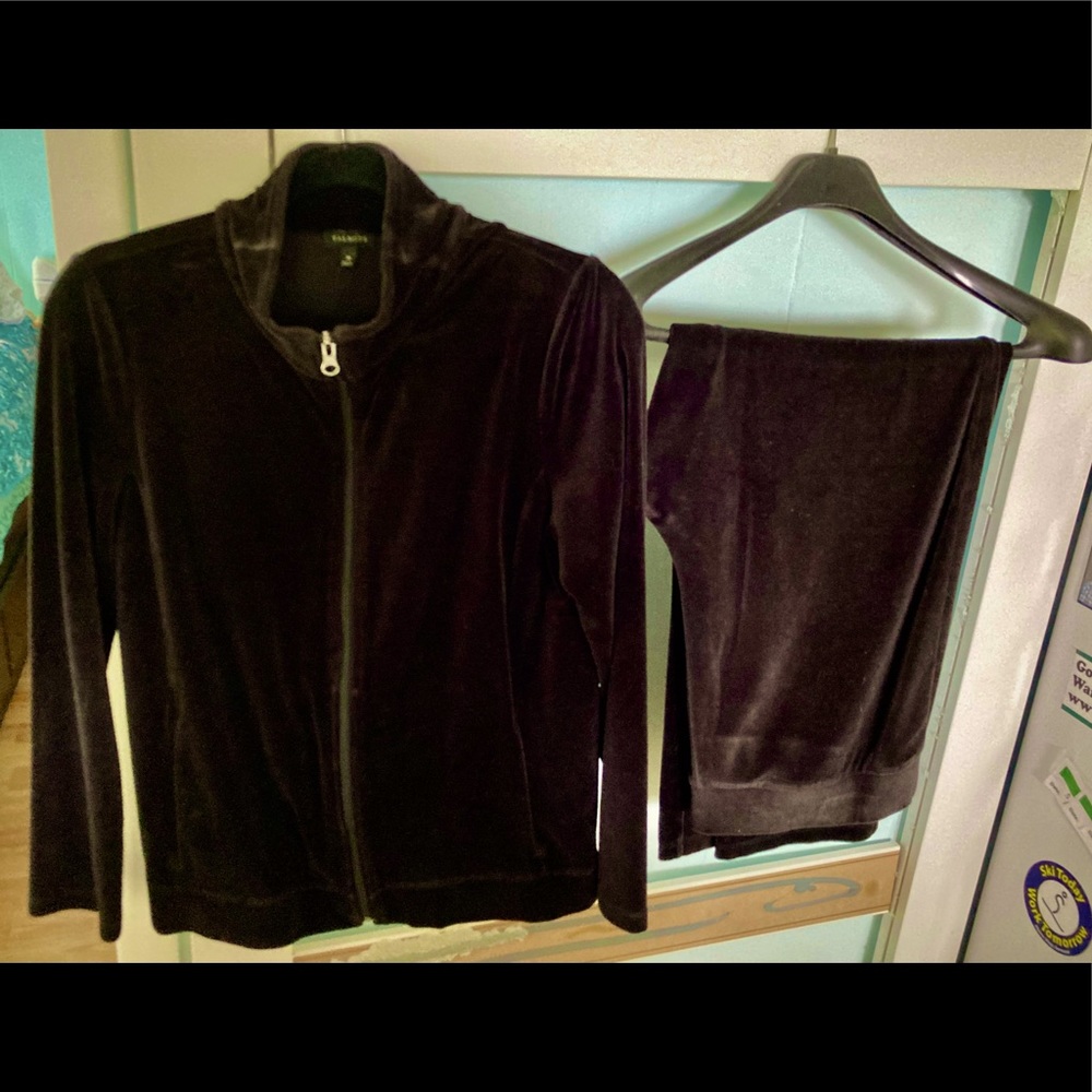 Talbot’s velour leisurewear track suit. Like new - worn 4X.